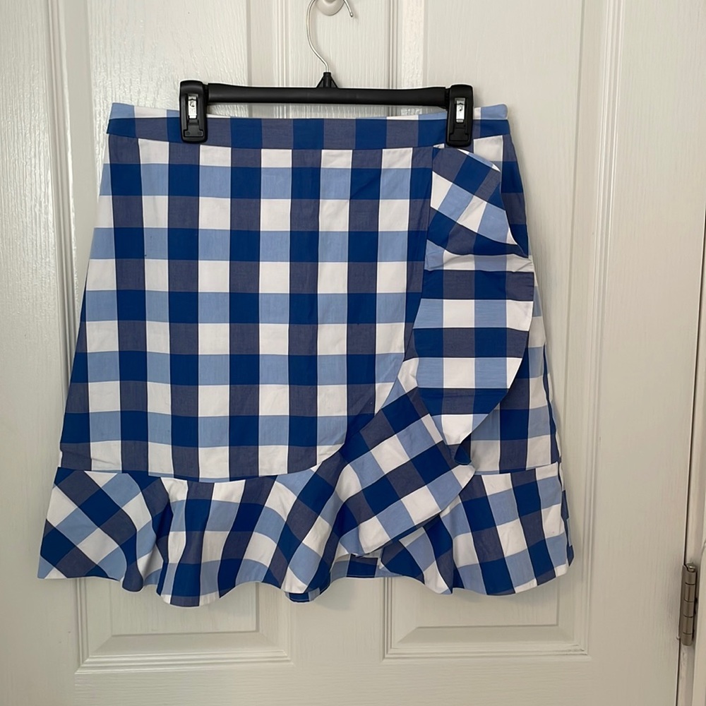 Brand New with Tags: Morton James Parton Check Ruffle Skirt!